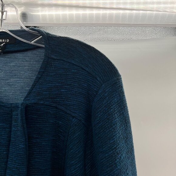 Torrid Women's Full Zip Teal/Black Jacket Zip Pockets Size Large Space Dye - Picture 3 of 8